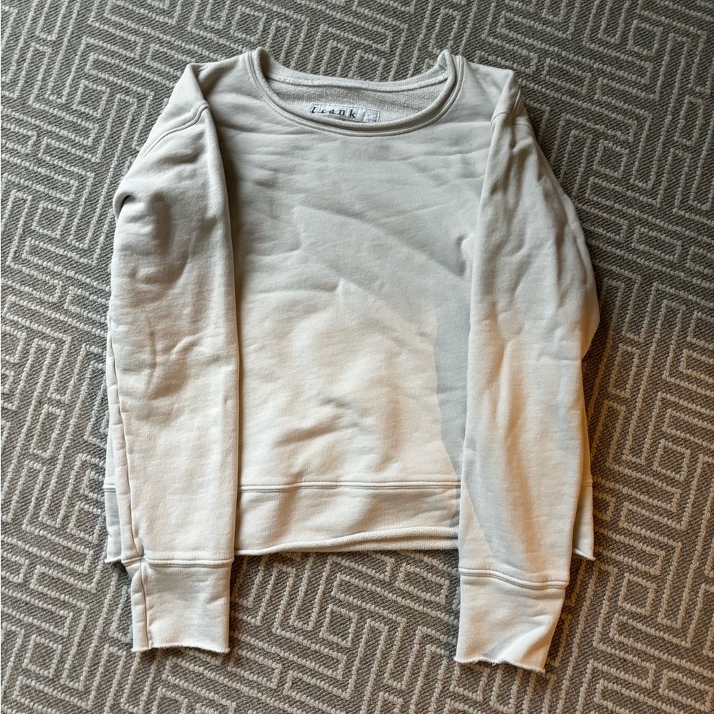 Frank and Eileen off-white hoodless sweatshirt | like new condition | size M